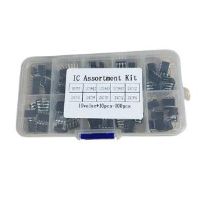 100PCS/Box NE555 UC3842 24C02 24C04 DIP IC Assortment Kit 