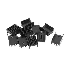 21x15x11mm Black Aluminum Heat Sink TO-220 Transistors Heat Sink
